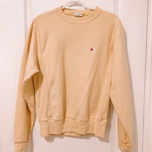 Champion Reverse Weave Yellow Crewneck